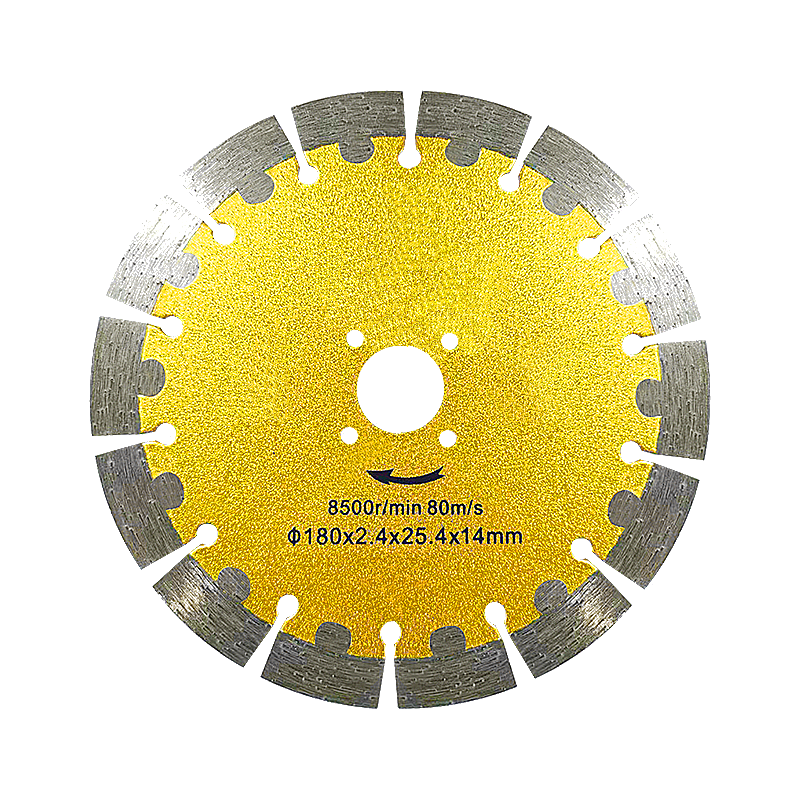 180mm Golden Protected Tooth Dry Cutting Blade